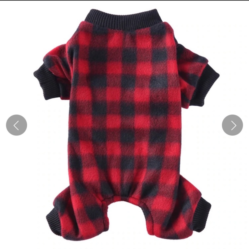 💜HP💜 NWT Buffalo Plaid Dog Pajamas